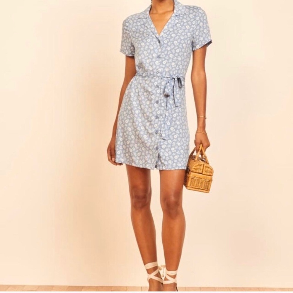Reformation Betsy Dress in Bonjour